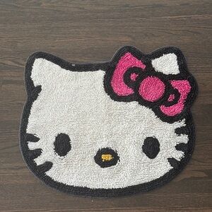 Hello Kitty Face Rug with Pink Bow